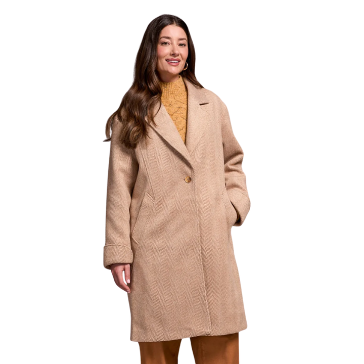 Tribal Biscotti Trench Coat