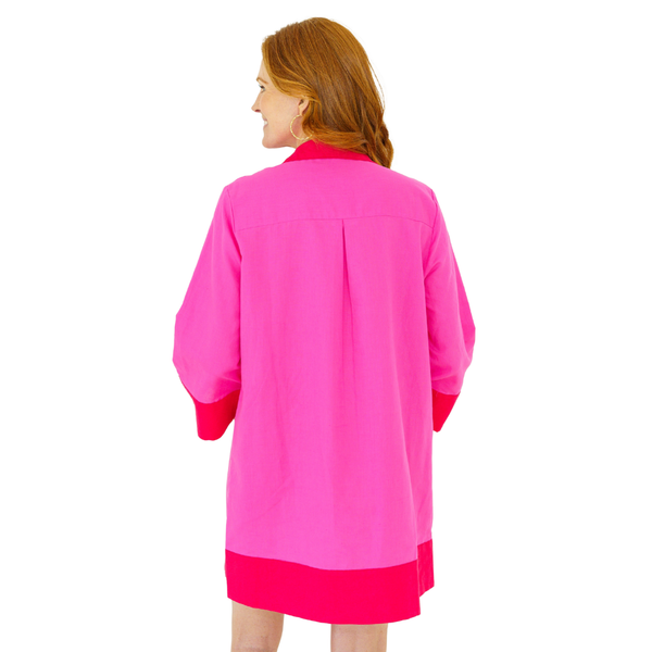 Caryn Lawn Carrie Dress Pink Red