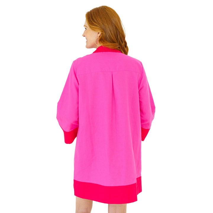 Caryn Lawn Carrie Dress Pink Red