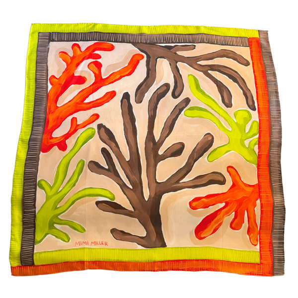 Mimi Miller Coral Scarf