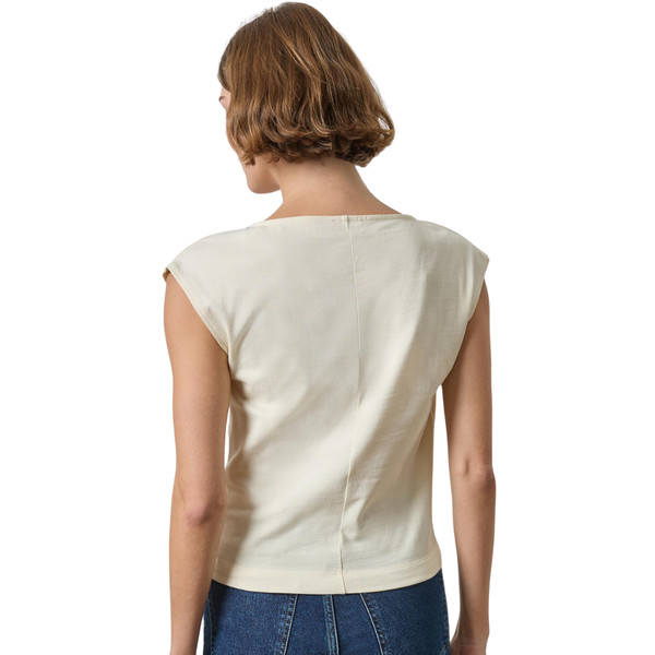 Lilla P Drape Neck Wedge Top
