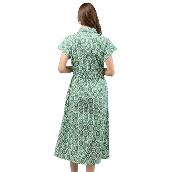 Beau & Ro Lisa Midi Dress Flower Check