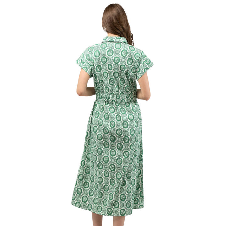 Beau & Ro Lisa Midi Dress Flower Check