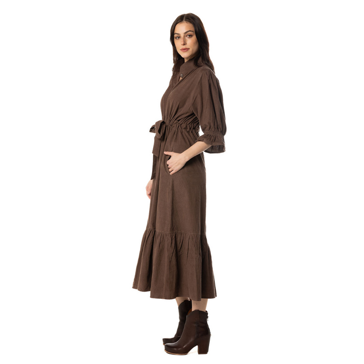 Holly Shae Catherine Dress Chocolate Cord