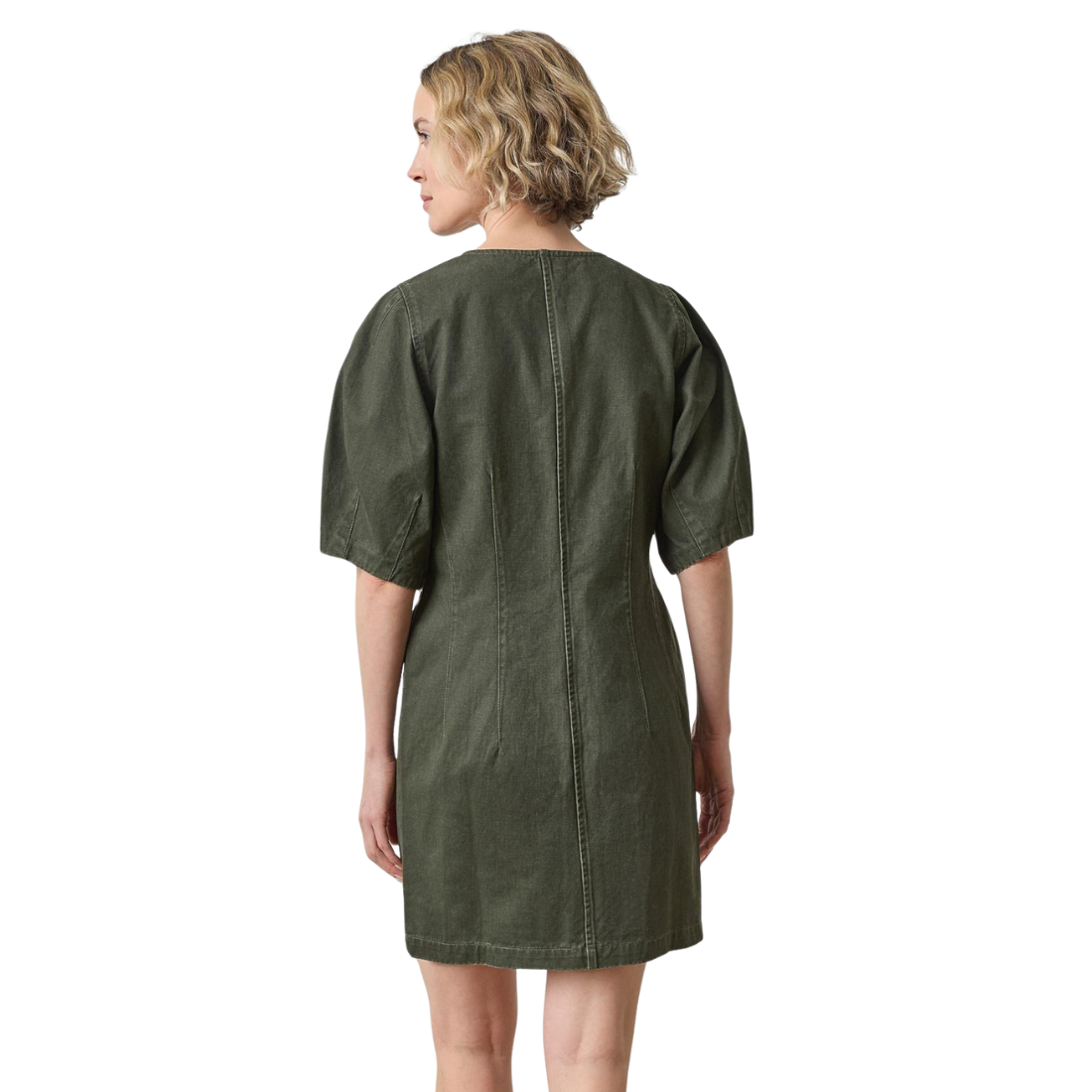Lilla P Washed Twill Shirt Dress