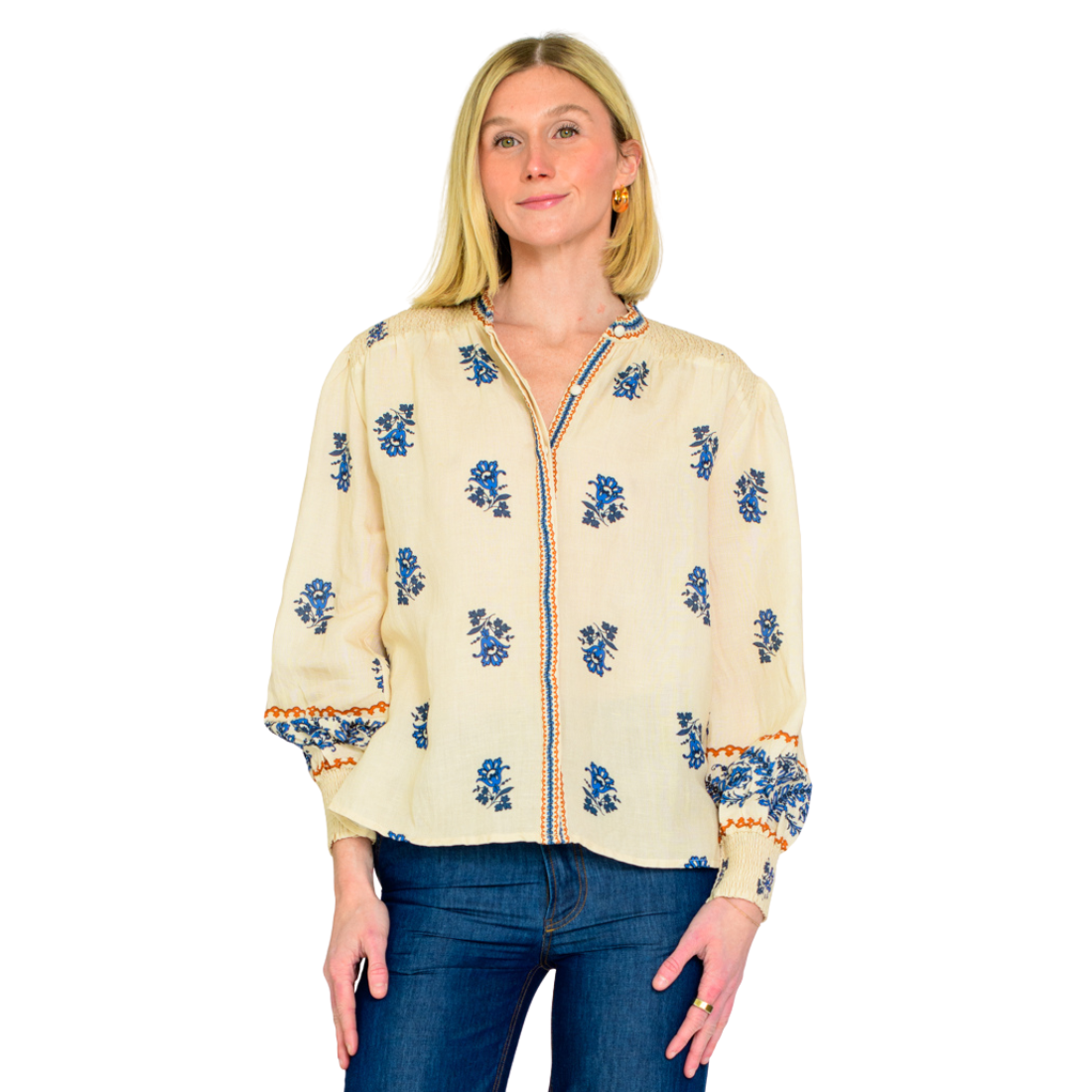 Elizabeth James Emily Top Handkerchief