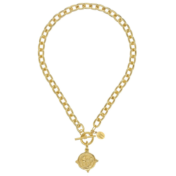 Susan Shaw Bulldog Toggle Necklace