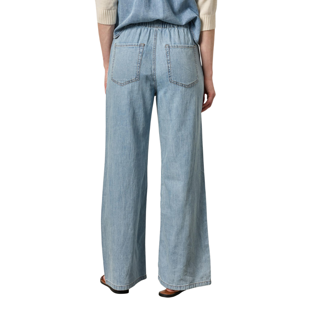 Lilla P Drawstring Denim Pant