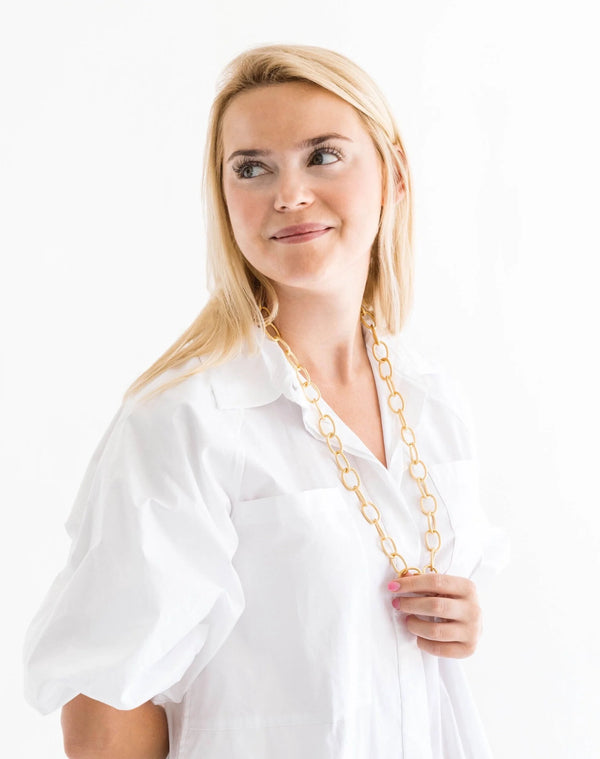 Susan Shaw Long Loop Chain Necklace