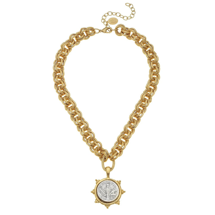 Susan Shaw Florence Coin Necklace