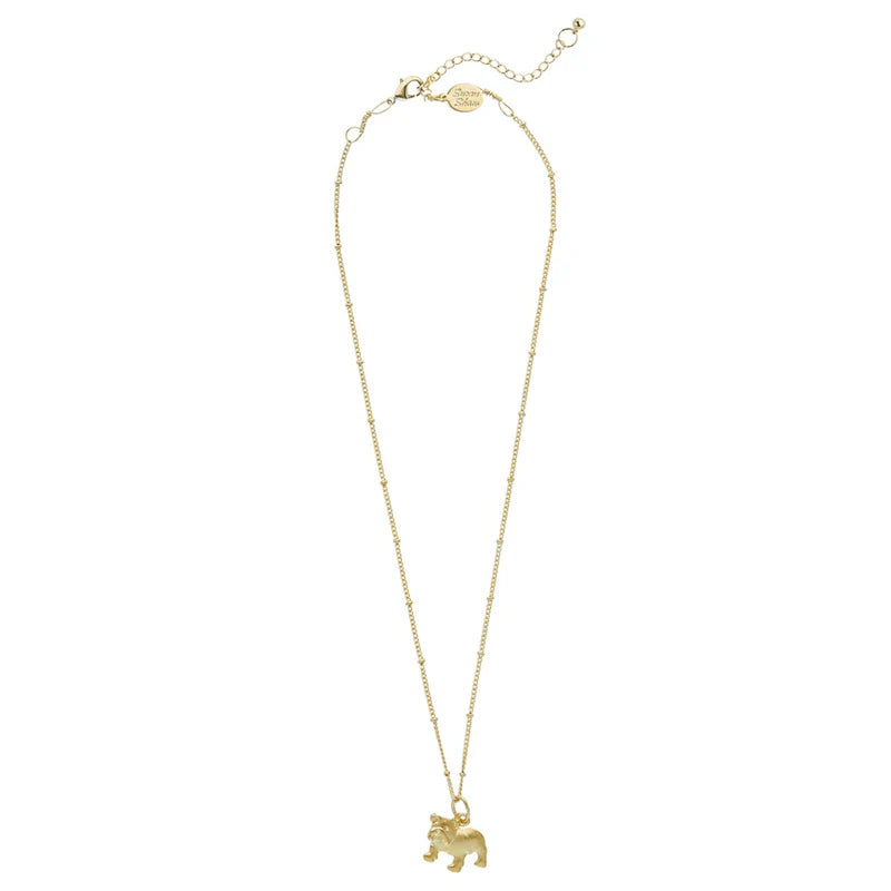 Susan Shaw Dainty Bulldog Necklace