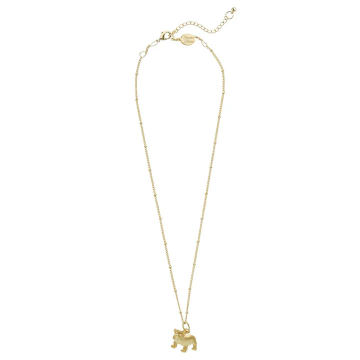 Susan Shaw Dainty Bulldog Necklace