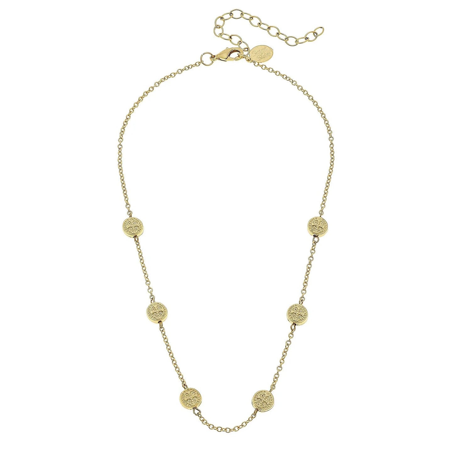 Susan Shaw Coin Station Necklace