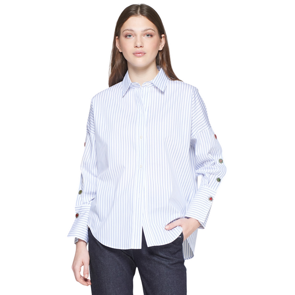 Vilagallo Blue Stripe FUN Blouse
