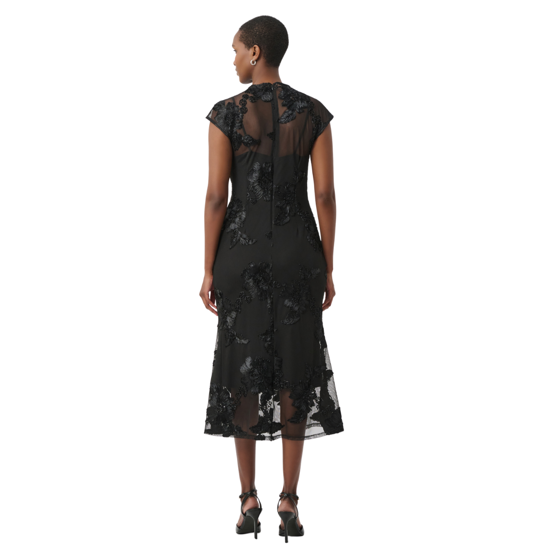 Joseph Ribkoff Embellished Trumpet Dress