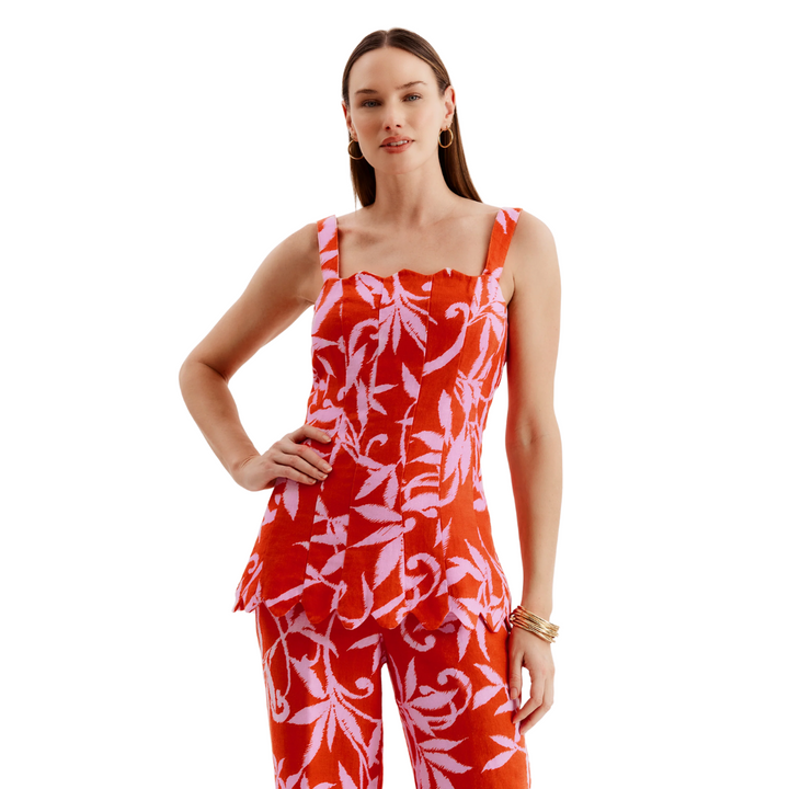Tyler Boe Vanessa Tropical Orchid Top