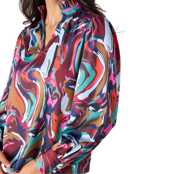 Crosby Lyla Blouse Color Current