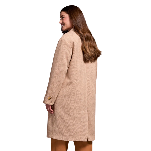 Tribal Biscotti Trench Coat