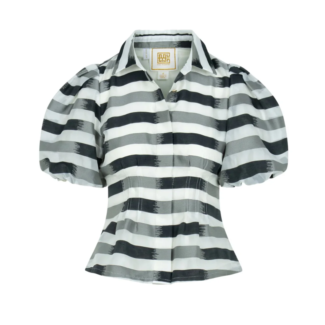 Emily McCarthy Britt Top Truffle Stripe