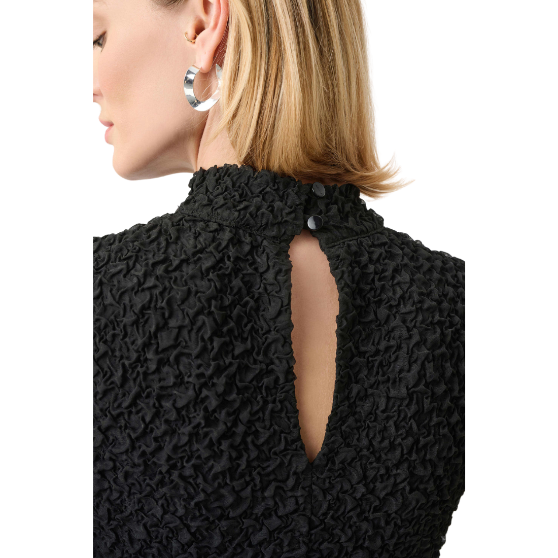 Joseph Ribkoff Textured Jacquard Flounce Dress