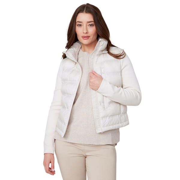 Renuar Crop Puff Jacket Oyster