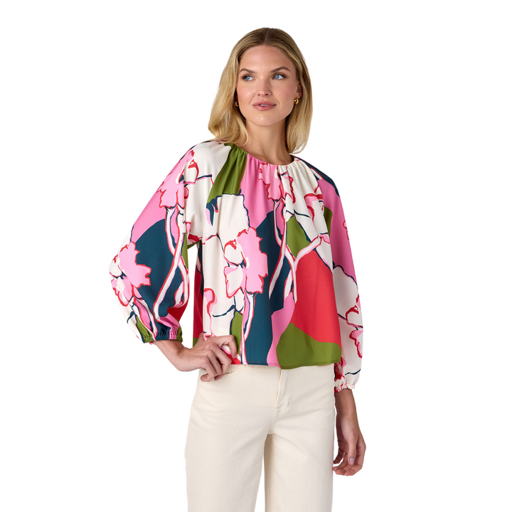 Crosby Claudia Blouse Artistic Garden