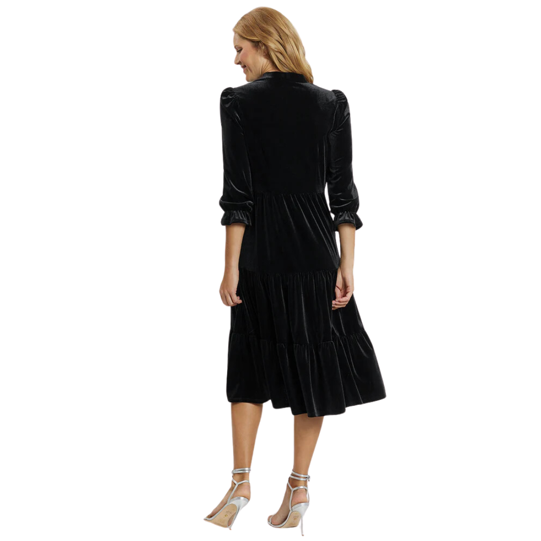 Jude Connally Maggie Dress Black Velvet