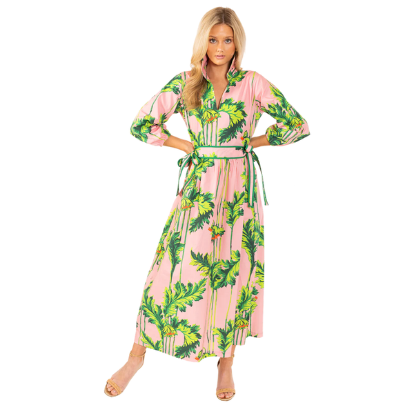 House of MBR Birdie Maxi Dress Pink Regency