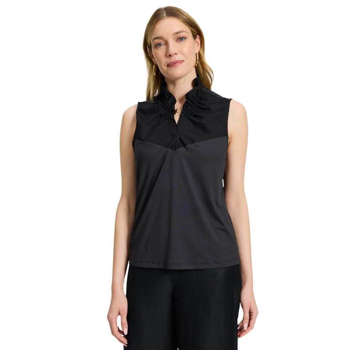 Foxcroft Tammy Ruffle Layering Tank