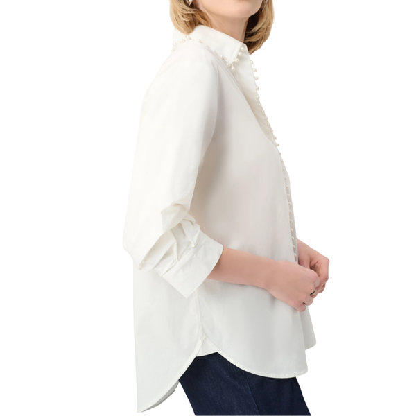 Joseph Ribkoff Pearl Trim Blouse