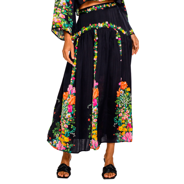 Elizabeth James Phoebe Skirt Centerpiece Black