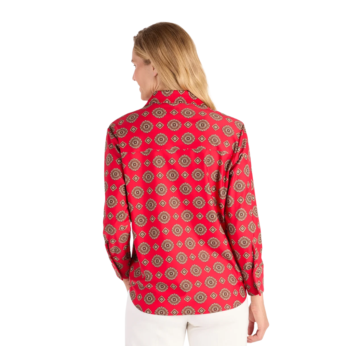Jude Connally Francine Top Medallion Red