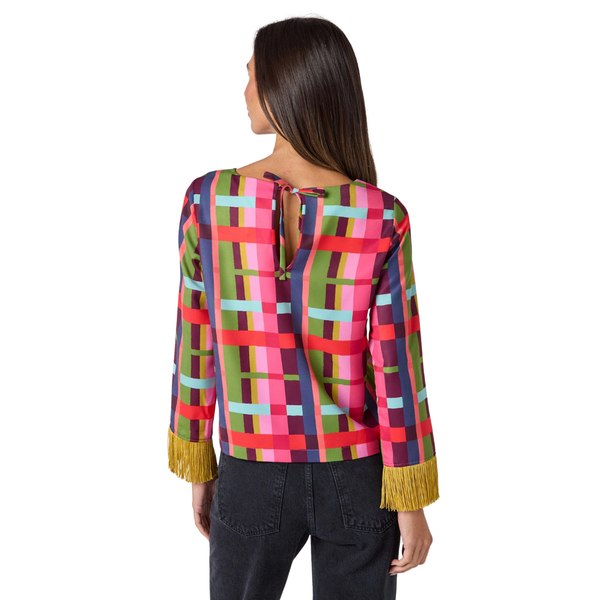 Crosby Maya Top Plaid