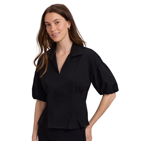 Foxcroft Lucia Puff Sleeve Shirt