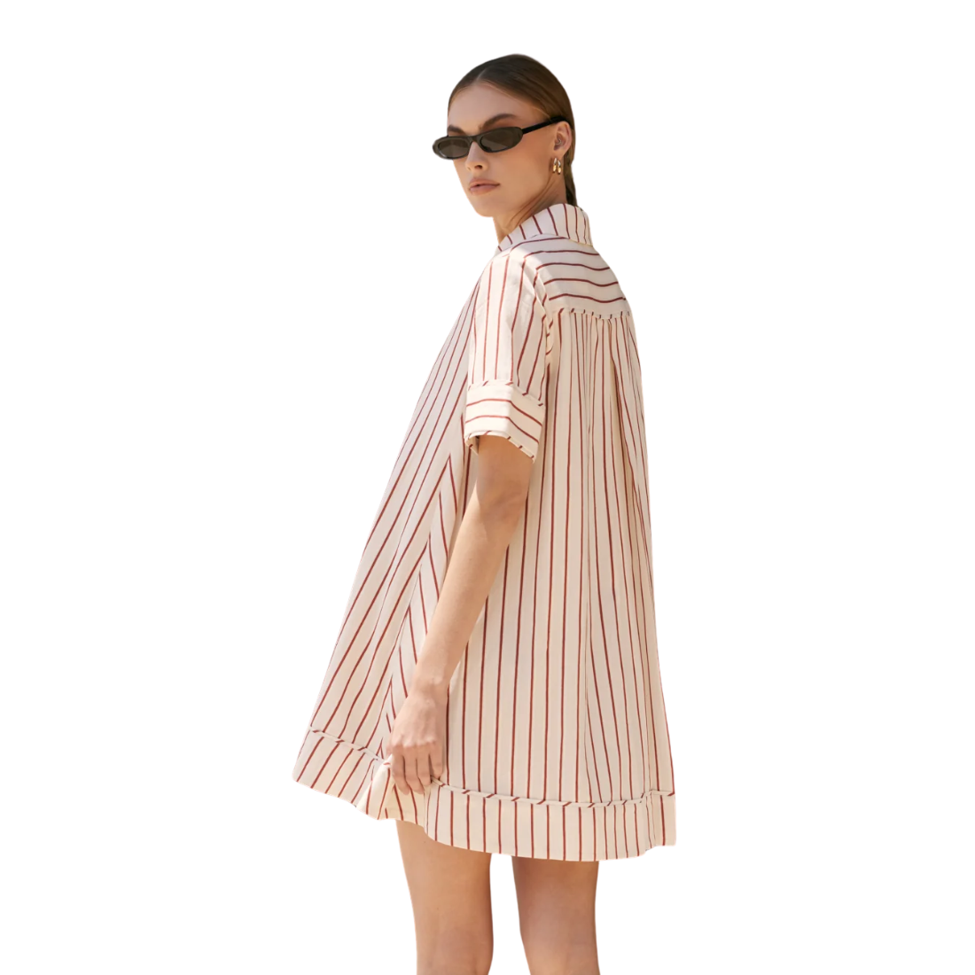 Raleigh Rust Stripe Dress