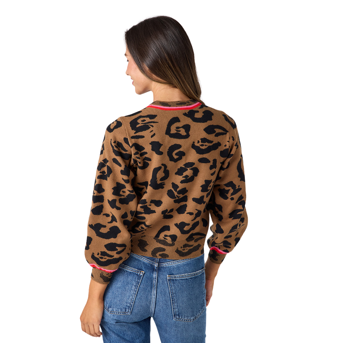 Crosby Colson Cardigan Leopard