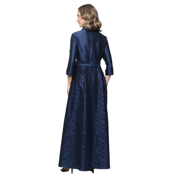 Alex Evenings Dupioni Button Front Dress