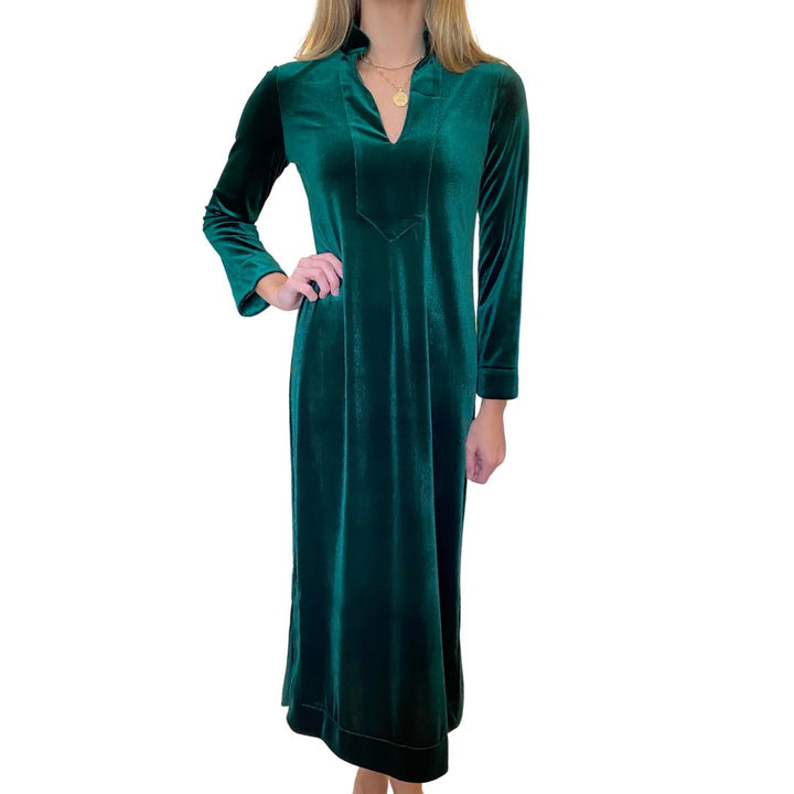 Jude Connally Katie Dress Green Velvet