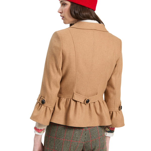 Vilagallo Beige Tweed Blazer