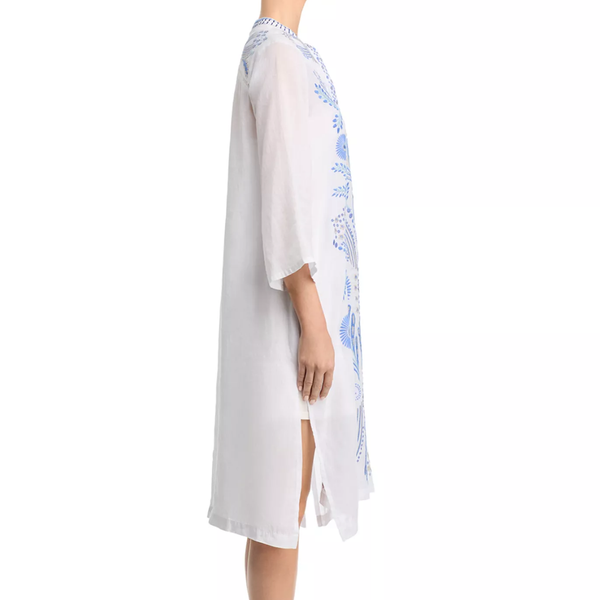Johnny Was Western Trim Henley Dress