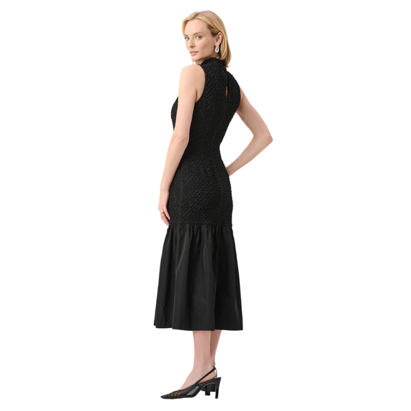 Joseph Ribkoff Textured Jacquard Flounce Dress