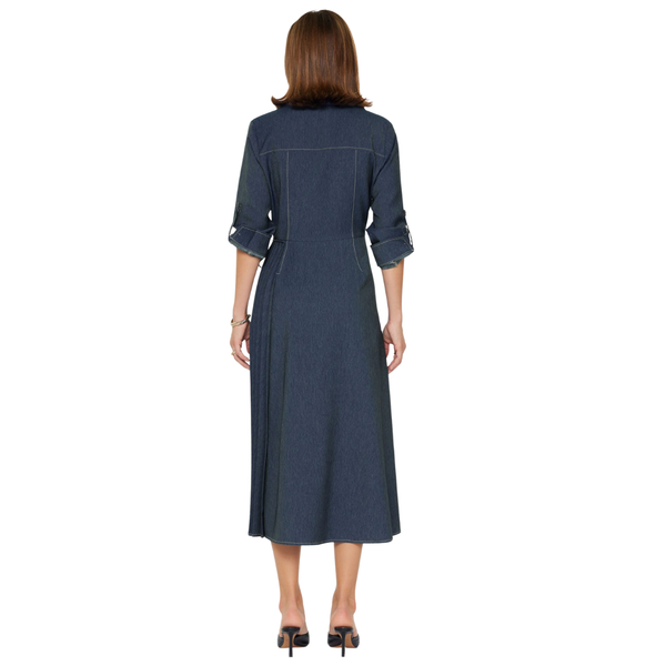 Dasher Denim Wrap Dress M Dasher Denim Wrap Dress M