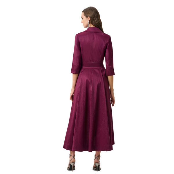 Joseph Ribkoff Taffeta Fit and Flare Wrap Dress
