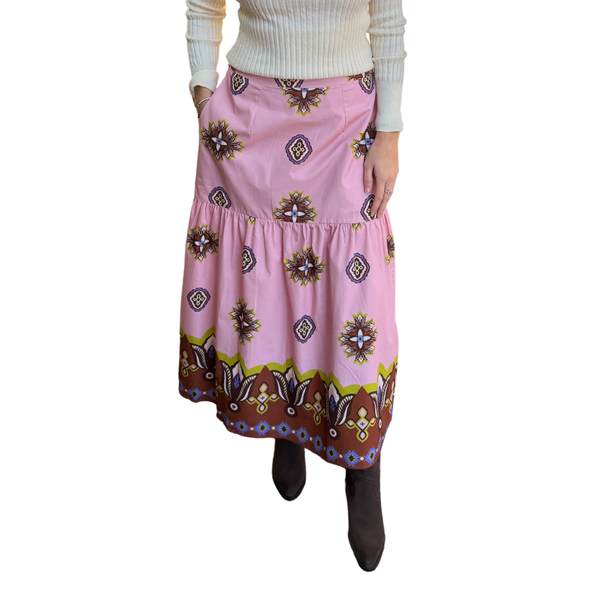 Maude Vivante Ada Skirt Floral Motif