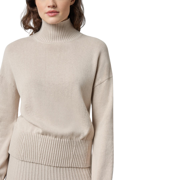 Lilla P Relaxed Turtleneck Sweater