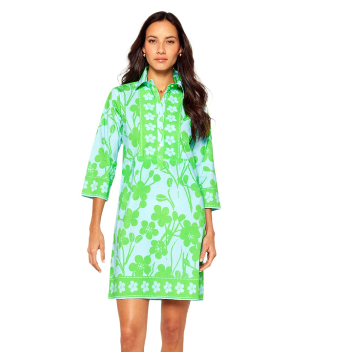 Bella Tu Charlie Shirtdress Petal Blue