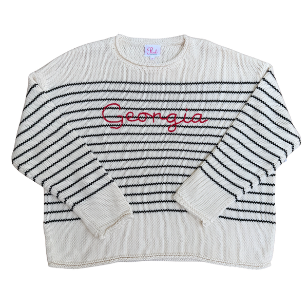 Rollneck Striped Georgia Sweater