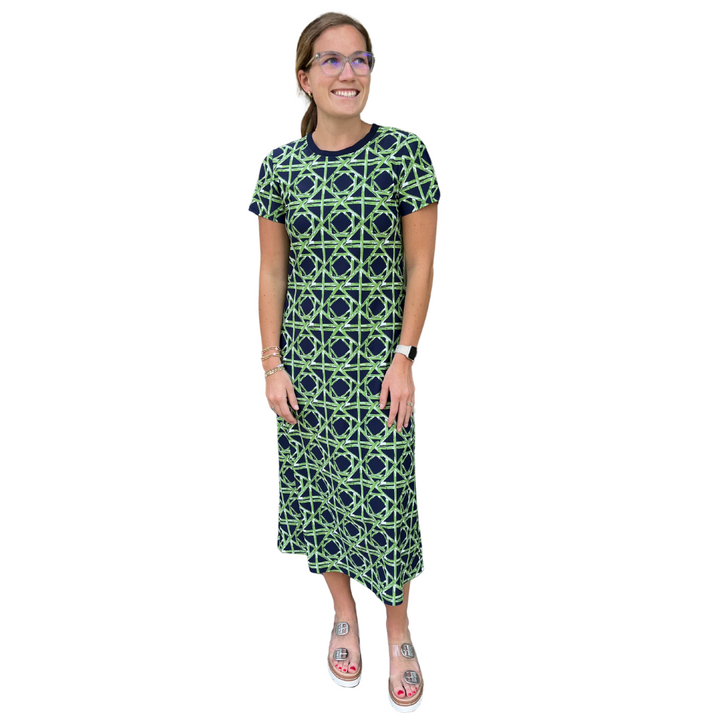 Jude Connally Alexandra Dress Bamboo Navy