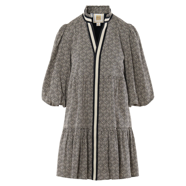 Emily McCarthy Sadie Dress Black Monogram
