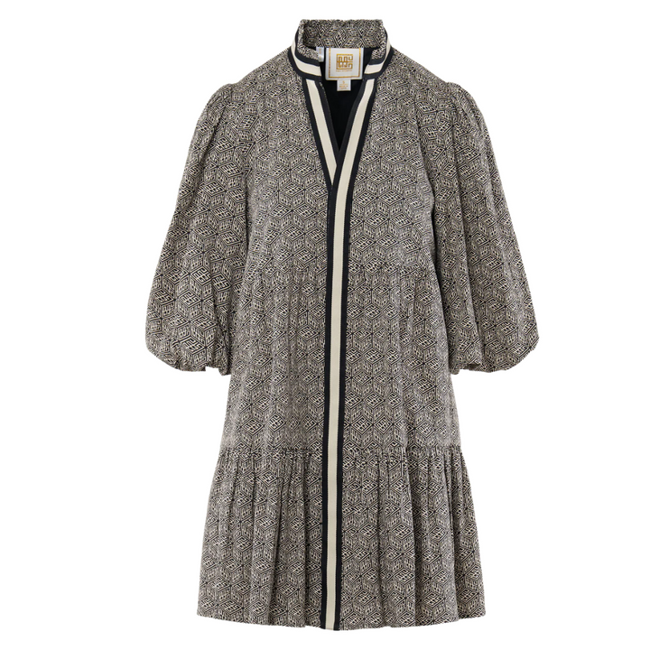 Emily McCarthy Sadie Dress Black Monogram